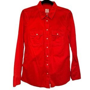 Gap red orange blouse